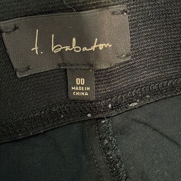 𝅺Babaton Aritzia Black Skinny Dress Pants Size 00 - Picture 3 of 10